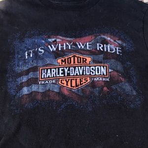 Cropped Harley Davidson T-Shirt